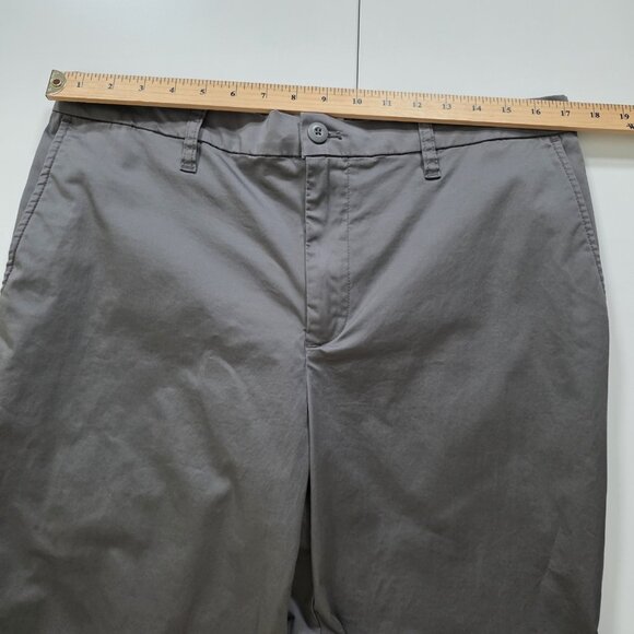 Hudson North Womens Pants L Gray High Waist Straigh Leg Stretch Office Classic - Picture 4 of 16